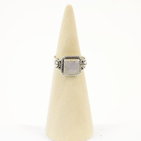 Ring zilver Mt. 7/55 Maansteen MN17