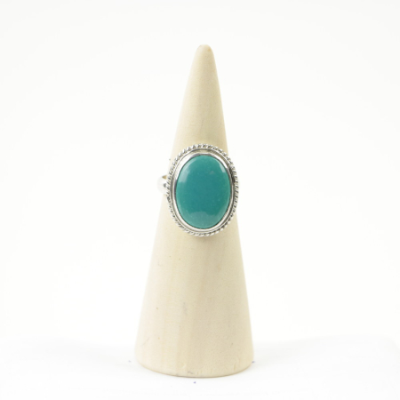 Ring zilver Mt. 7/55 Turquoise RAJ2