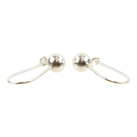 Ohrhaken mit Kugel, Silber