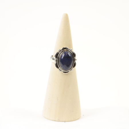 Ring, Silber, Mt. 57/18¼, Lapislazuli -4