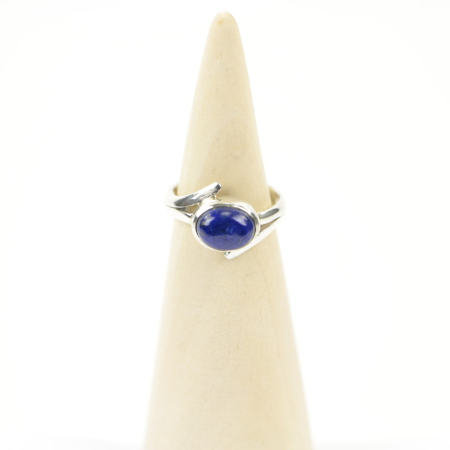 Ring zilver Mt. 6/52 Lapis Lazulli MQS158a