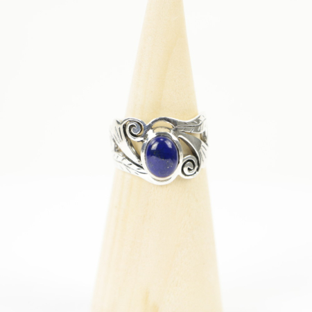 Ring zilver Mt. 9/60 Lapis Lazulli HAS33