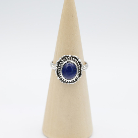 Ring zilver Mt. 8/57 Lapis Lazulli HAS55