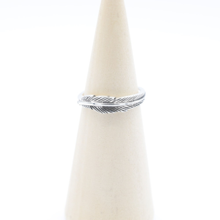 Ring zilver Mt. 8/57 Veer SP9100