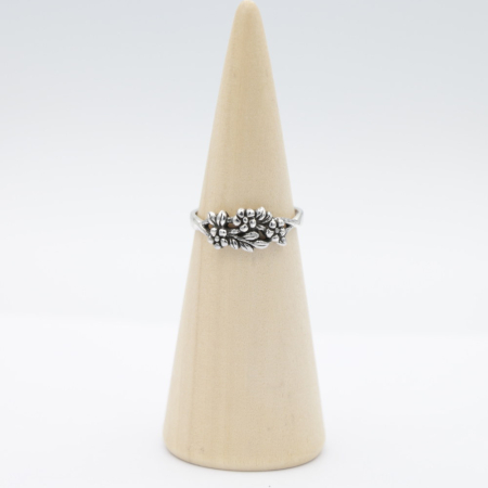 Ring zilver Mt. 6/52 Bloemen SP31800