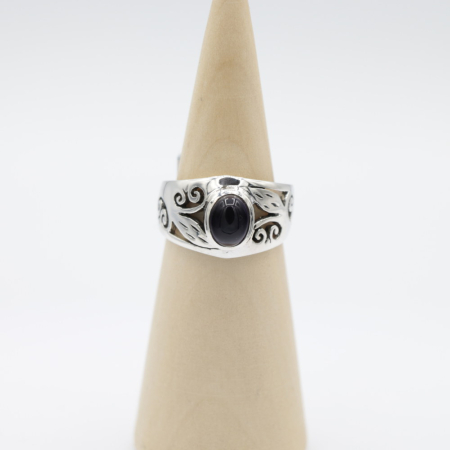 Ring zilver Mt. 10/62 Amethist HAS08