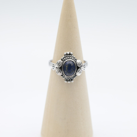 Ring zilver Mt. 9/60 Lapis Lazulli HAS10