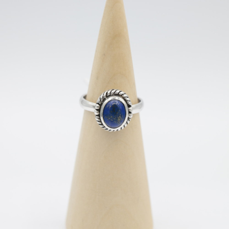 Ring zilver Mt. 6/52 Lapis Lazulli HAS44