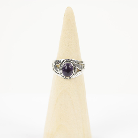 Ring zilver Mt. 6/52 Amethist HR49