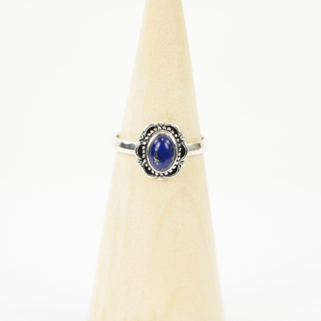 Ring zilver Mt. 6/52 Lapis Lazulli HAS119
