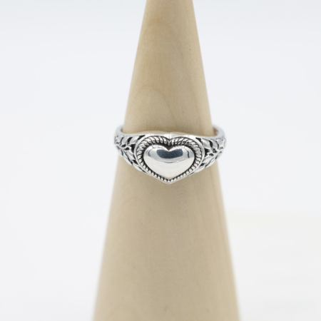 Ring zilver Mt. 9/60 Hart RB609