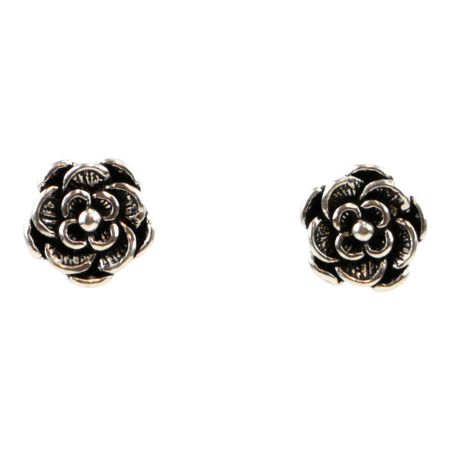 Oorsteker Bloem, zilver SP35709