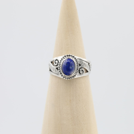 Ring zilver Mt. 9/60 Lapis Lazulli HAS116