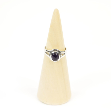 Ring zilver Mt. 10/62 Amethist HAS22