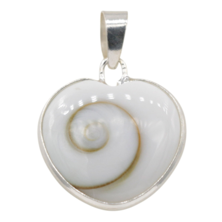 Hanger zilver Shiva Eye schelp, hart M, SPN2000