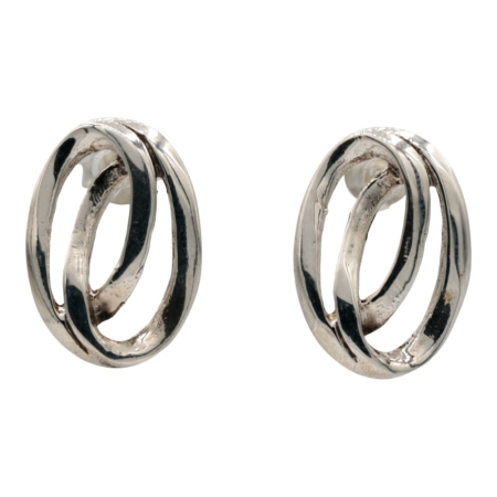 Oorsteker Cirkels, zilver RB445