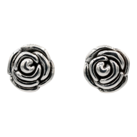 Oorsteker Roos, zilver RB194