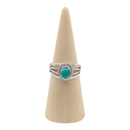 Ring zilver Mt. 11/65 Turquoise HAS127