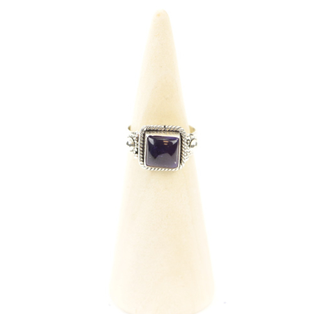 Ring zilver Mt. 9/60 Amethist MN17