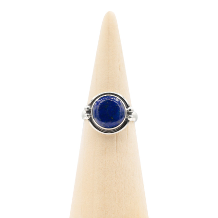 Ring zilver Mt. 8/57 Lapis Lazulli RAJ16