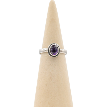 Ring zilver Mt. 10/62 Amethist HAS230