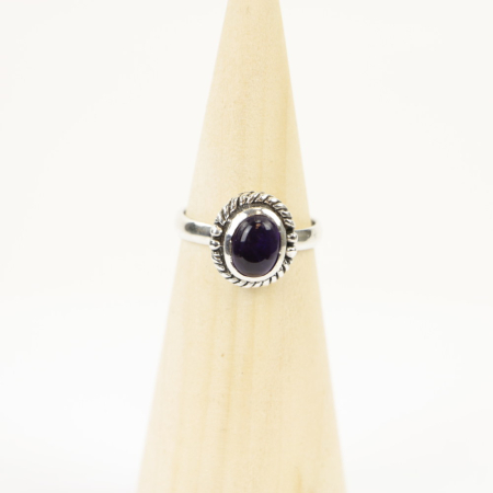 Ring zilver Mt. 7/55 Amethist HAS44