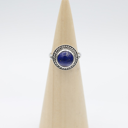 Ring zilver Mt. 8/57 Lapis Lazulli HAS45