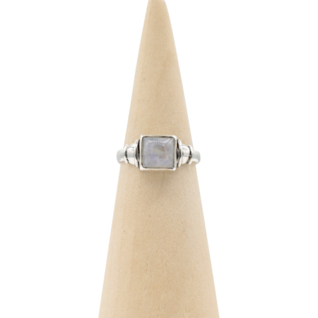 Ring zilver Mt. 6/52 Maansteen HAS292