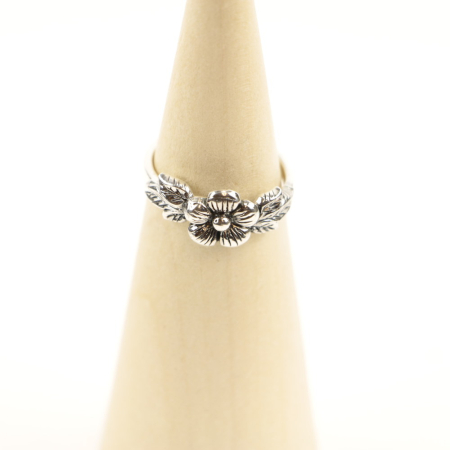 Ring zilver Mt. 7/55 bloem S SP30400