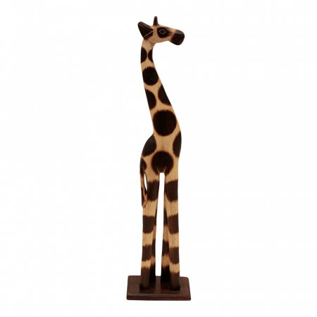 Beeld hout giraf S