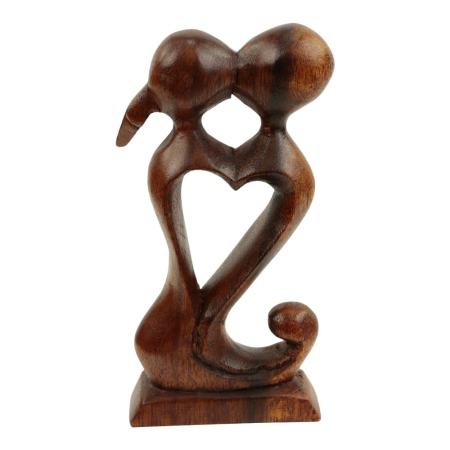 Beeld hout hart 2pers S