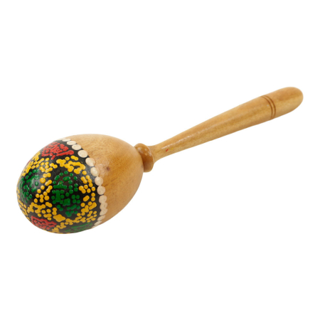 Maracas rammelaar groen/rood