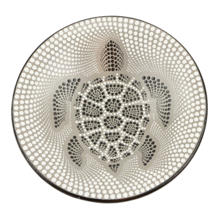 Schaal terracotta stippen schildpad L