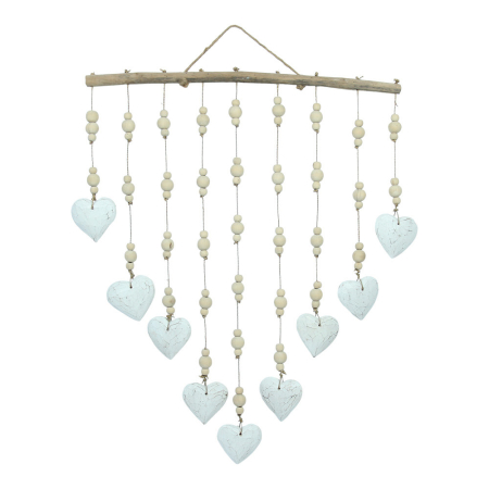 Hanger hout hartjes 10