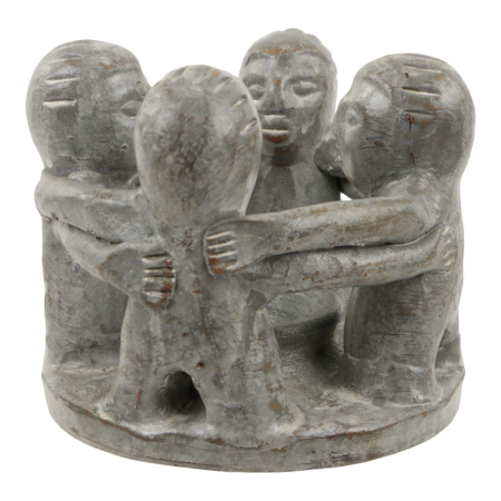 Beeld terracotta vriendenkring 4pers