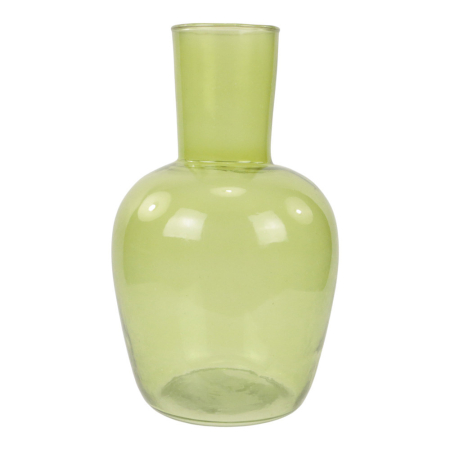 Vaas glas hoge hals groen