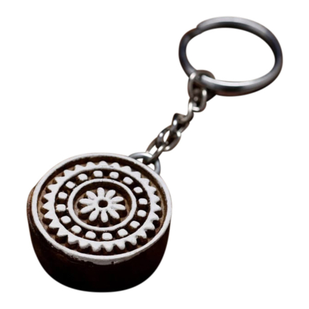 Sleutelhanger hout mandala