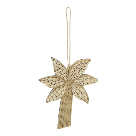 Hanger capiz palmboom touw bruin