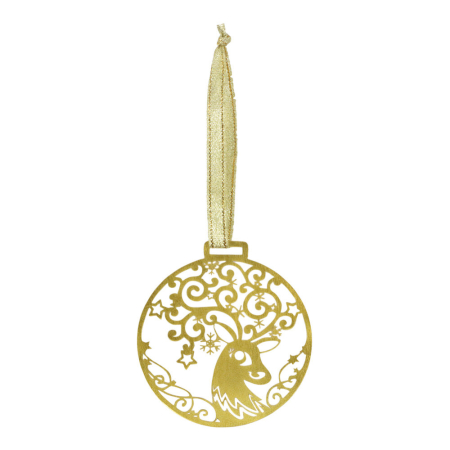 Ornament metaal hert gewei goud