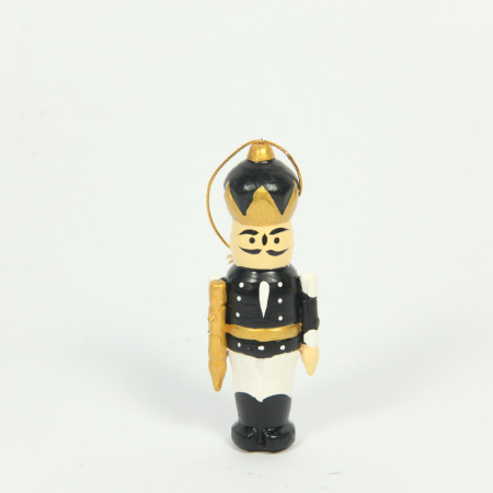 Ornament hout notenkraker zwart