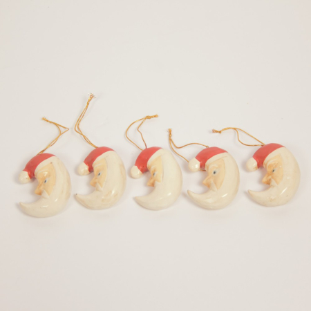 Ornament santa maan Set 5