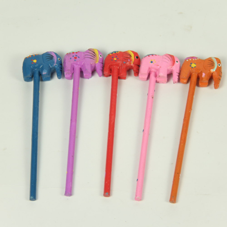 Potlood hout olifant set 5