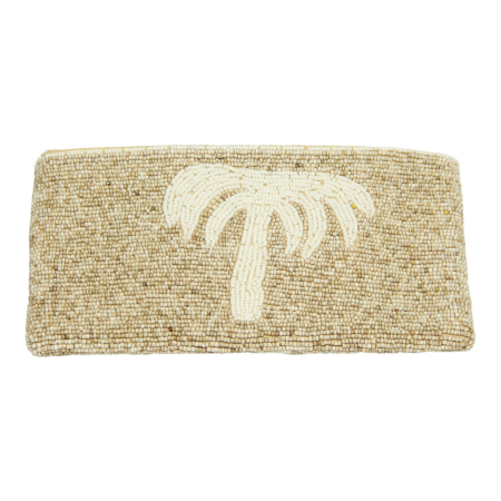 Etui kralen palmboom beige