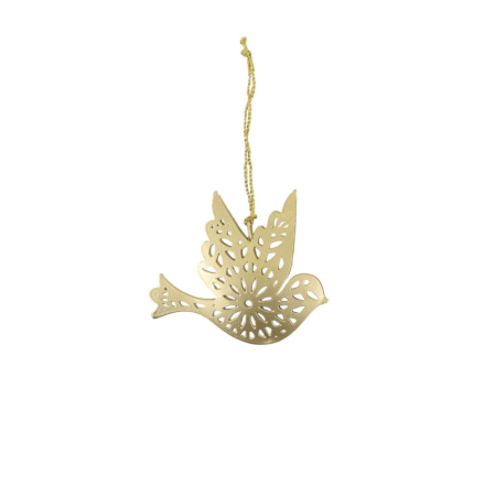Hanger metaal vogel goud