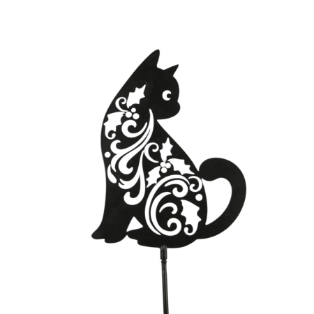 Tuinsteker metaal kat