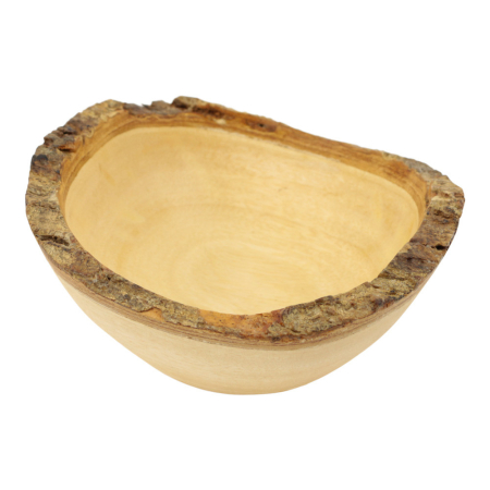 Bowl wood bark round natural