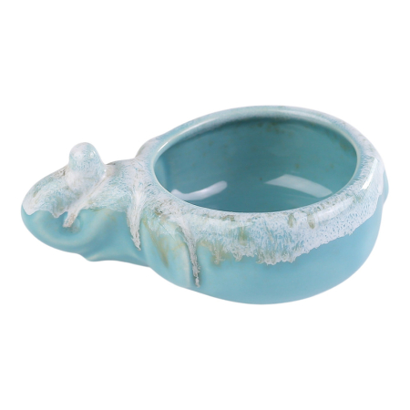 Schaaltje keramiek dip glazuur olifant turquoise