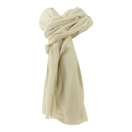 Sjaal wolmix beige