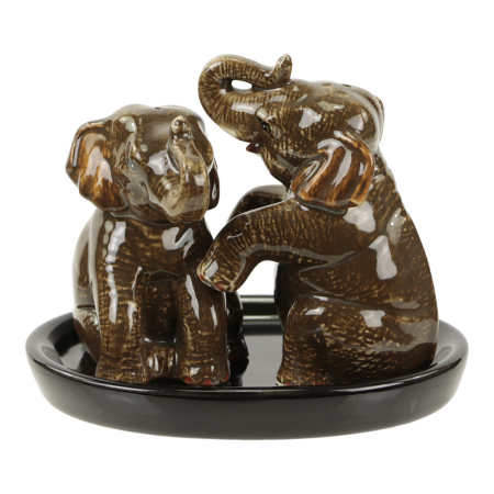 Peper en zoutstel keramiek olifant zittend