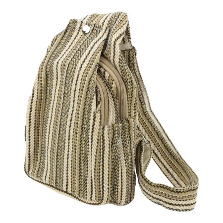 Sling bag tas katoen beige